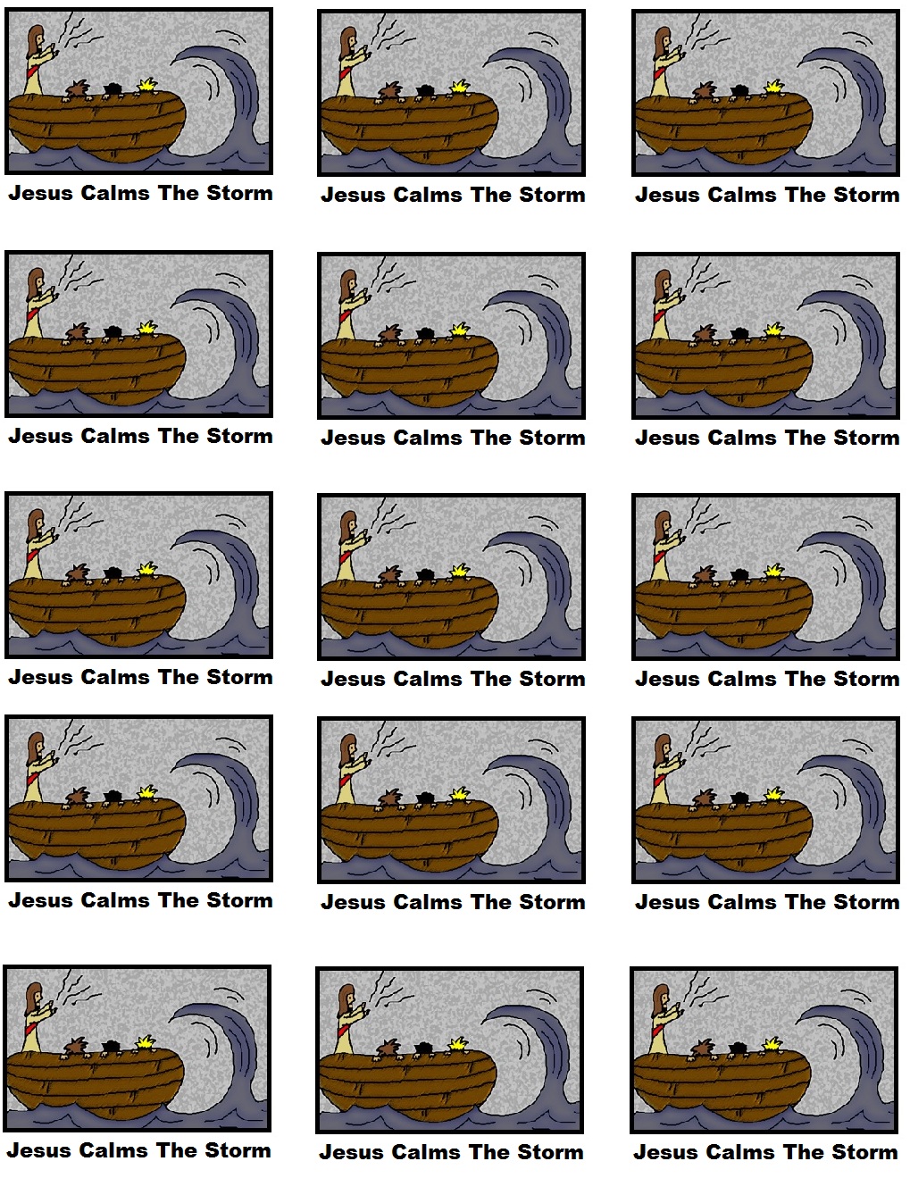 Jesus Calms The Storm Sunday School Lesson
